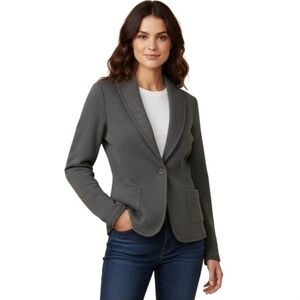 Standard James Perse Gray 100% Cotton Sweater Blazer Size 2(M)